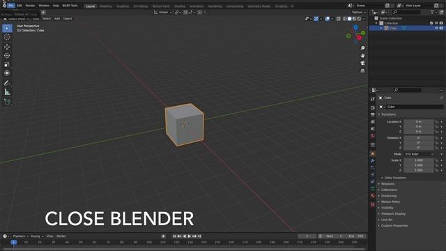 Clean Start Tool for 3D Blender смотреть онлайн