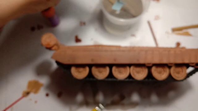 Грунтовка и окраска танка Т-80БВ 1/35 (часть 4) Звезда 3592 смотреть онлайн