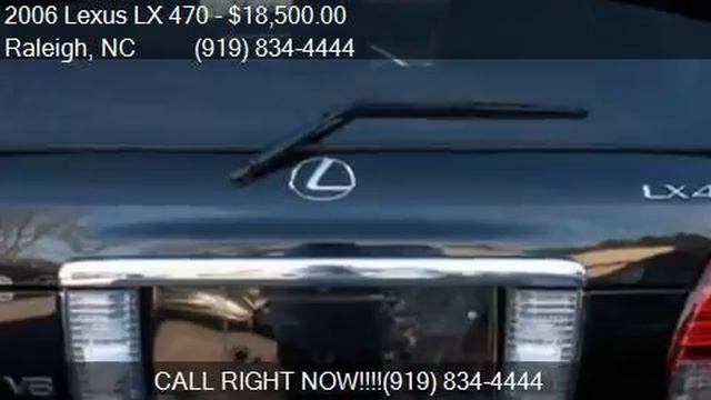 2006 Lexus LX 470 Base for sale in Raleigh, NC 27609 at Nort смотреть онлайн