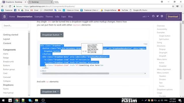 Bootstrap Bangla Tutorial | bootstrap collapse and dropdown | Part 9 | Freelancer Nasim смотреть онлайн