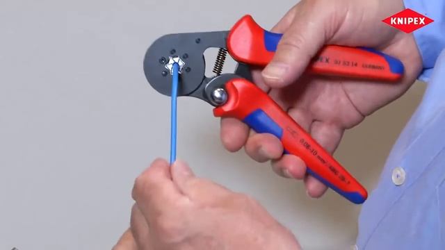 Knipex.Инструмент для опрессовки контактных гильз самонастраивающиеся. KN 97 53 14 смотреть онлайн
