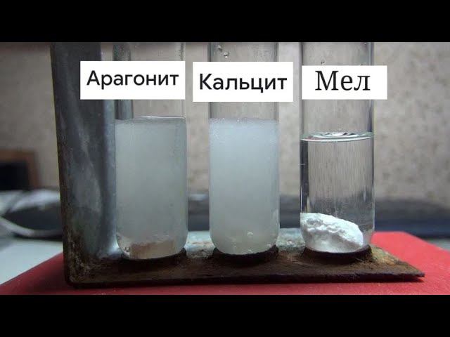 КАЛЬЦИТ, АРАГОНИТ И МЕЛ В СОЛЯНОЙ КИСЛОТЕ смотреть онлайн