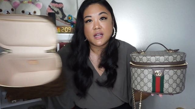 LOUIS VUITTON NICE BB VS GUCCI OPHIDIA COSMETICS CASE! смотреть онлайн