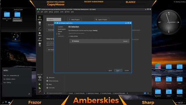 Amberskies 2019 : Amber 3D - Qt C++ : # 3 (GUI Program Launcher) смотреть онлайн