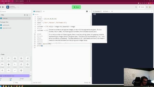 Python Tutorial #9 - Arrays and Lists part 2 смотреть онлайн