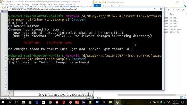 GIT simple tutorials - PushError and Resolving collision смотреть онлайн