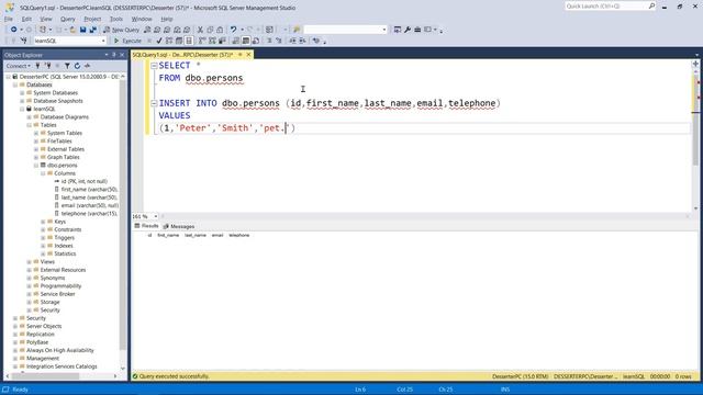 How to INSERT INTO table in SQL смотреть онлайн
