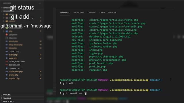 git ใช้งานกับโปรเจค ใช้ยังไง? git status, git add . , git commit -m '...' смотреть онлайн