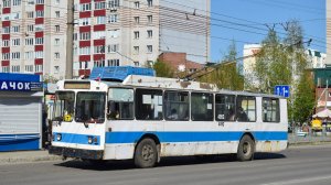 Троллейбус ЗиУ-682 КВР БТРМ-4092. Покатушки по Барнаулу с ревущим редуктором.