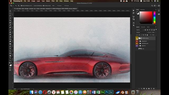 Watercolor Art Photoshop Action Tutorial смотреть онлайн