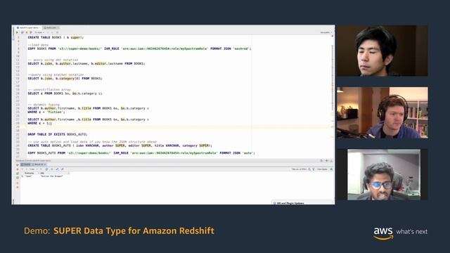 AWS What's Next ft. SUPER Data Type for Amazon Redshift | AWS Events смотреть онлайн