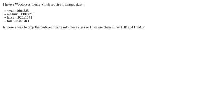 Wordpress: How to crop featured image in different sizes? (2 Solutions!!) смотреть онлайн