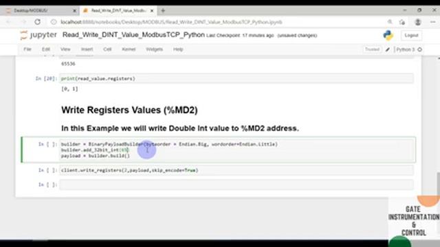 004 | Read & Write DINT Values on Modbus Holding Register Address in Python | Pymodbus | смотреть онлайн
