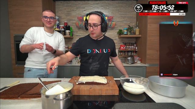TORTA DI COMPLEANNO PER UN FAN | in cucina con matteohs | live del 22 02 2024 смотреть онлайн