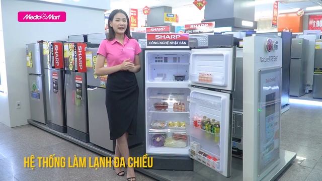 Tủ lạnh 165 Lít Inverter Sharp: Tiết kiệm điện tới 30% (SJ-X176E-SL) - Điện máy MediaMart смотреть онлайн