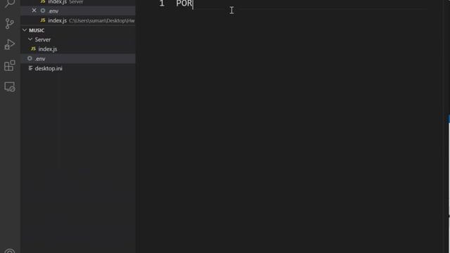 Node Js - Create .env File in vscode смотреть онлайн