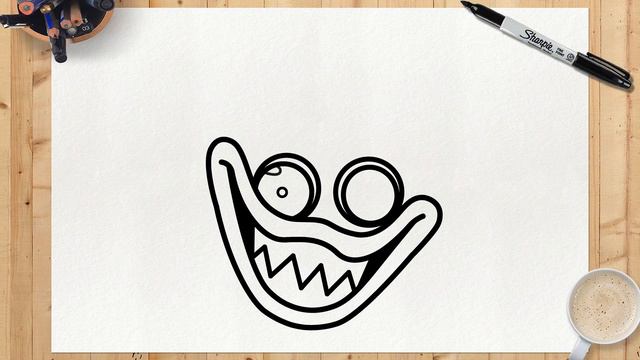 HVORDAN MAN TEGNER HUGGY WUGGY FNF | Friday Night Funkin | Trin for trin Enkelt og nemt смотреть онлайн