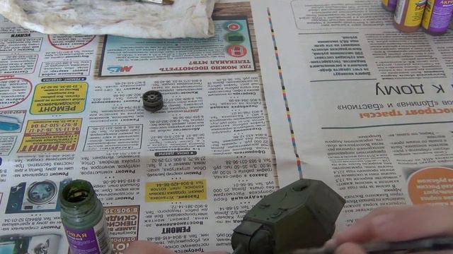Покраска модели танка Т-34-76 (Часть 1). смотреть онлайн