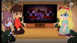 Star VS. the forces of evil reacts to Afton Family memes || FNaF || Gacha || ?