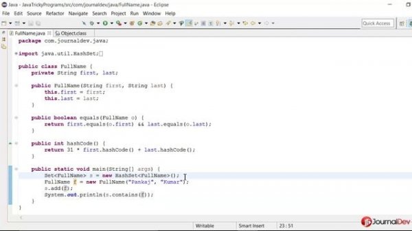 Java Tricky Program 19 - equals and hashCode method overriding