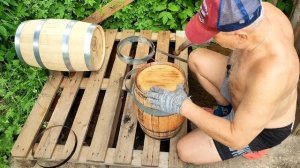 Восстановление старой дубовой бочки!!!