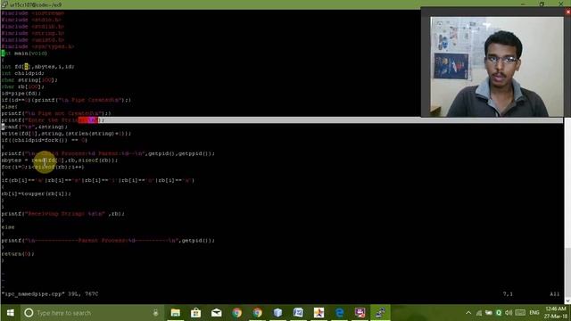 Interprocess Communication using Named Pipes | Karunya University смотреть онлайн