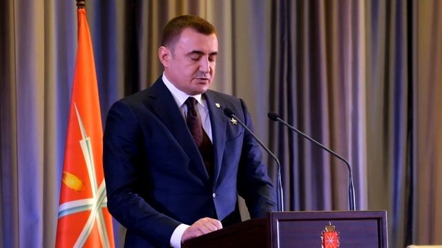 Выступление Алексея Дюмина во время представления в качестве и.о. губернатора Тульской области
