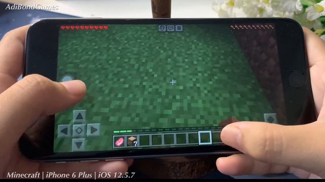 Game Test Minecraft on iPhone 6 Plus ios 12.5.7 смотреть онлайн