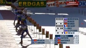 БИАТЛОН. КМ 2008-09. Ханты-Мансийск. Женщины. Масс-старт 12,5 км. 29.03.2009.720p.