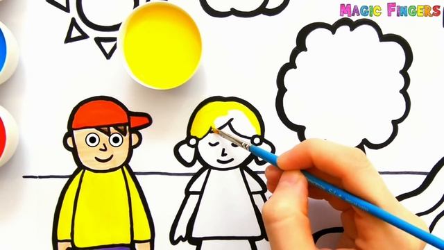 Menggambar, Melukis dan Mewarnai Taman Bermain untuk Anak, Balita | Cat Dengan Cat Air #191 смотреть онлайн