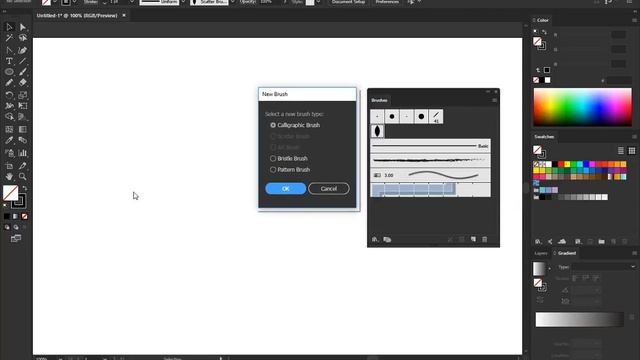 Adobe Illustrator Training - Class 8 - Paint Brush Tool - CUSTOM Brushes Urdu / Hindi смотреть онлайн