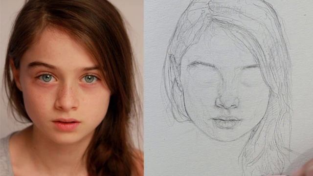 Loomis Method Portrait Drawing: A Step-by-Step Drawing Tutorial - One pencil drawing смотреть онлайн