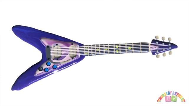 *FLYING V GUITAR* | Musical Instruments | Nursery Rhymes TV | Music For Kids смотреть онлайн