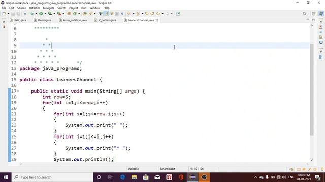 Pattern drawing (part-7) || triangular pattern || java programs series смотреть онлайн