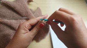 МК: СВИТЕР-ОВЕРСАЙЗ ИЗ МОХЕРА СПИЦАМИ, Ч.2 [KnitCrochetbyJulia]