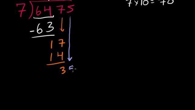 Dividing numbers: long division with remainders | Arithmetic | Khan Academy смотреть онлайн