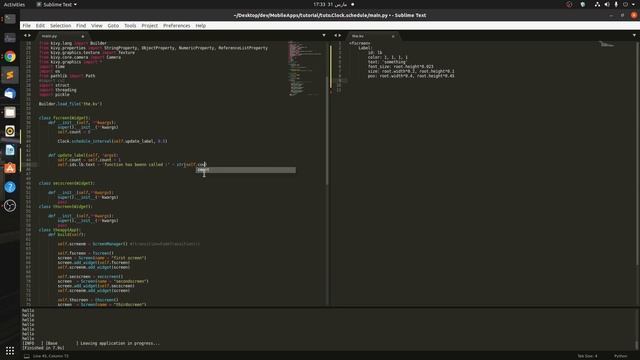 Kivy Clocks ( Clock.schedule_interval) Stop And Start