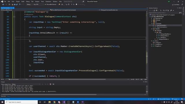 How To Make A C# Discord Bot - Finishing The Dialogue Handler - Part 8 смотреть онлайн