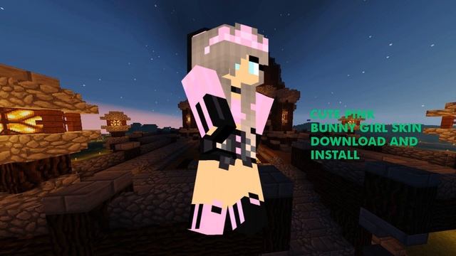 Free Cute Pink Bunny Girl Minecraft Skin ⚡ Download Links ⚡ Cute Pink Bunny Girl смотреть онлайн