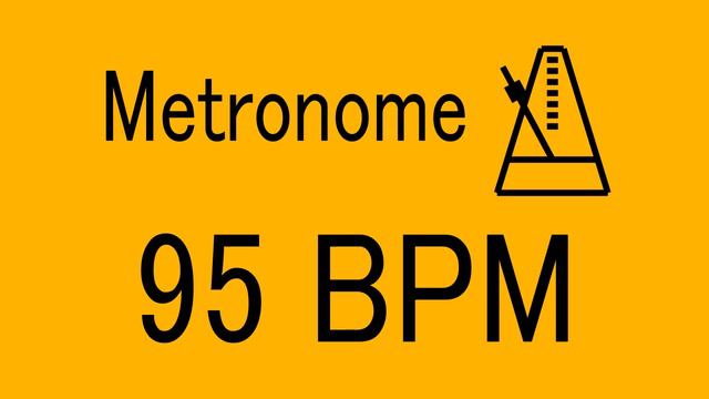 95 BPM METRONOME FOR TRAINING MUSICAL INSTRUMENT / 楽器練習用 メトロノーム / practice смотреть онлайн
