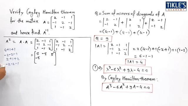 CAYLEY HAMILTON THEOREM SOLVED PROBLEM 2 IN HINDI LECTURE 3 | UNIT : MATRICES смотреть онлайн