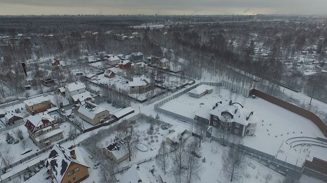 Phantom 3 Advanced Ковалево с высоты после снегопада смотреть онлайн