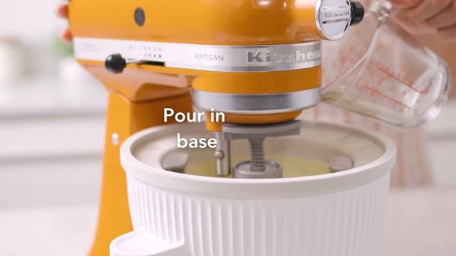 Enjoy Delicious Ice Cream with the KitchenAid® Ice Cream Maker Attachment смотреть онлайн