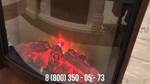 Электрокамин Elford STD/EUG/24/25'5/HL AO с очагом Evrika 25,5 LED RealFlame