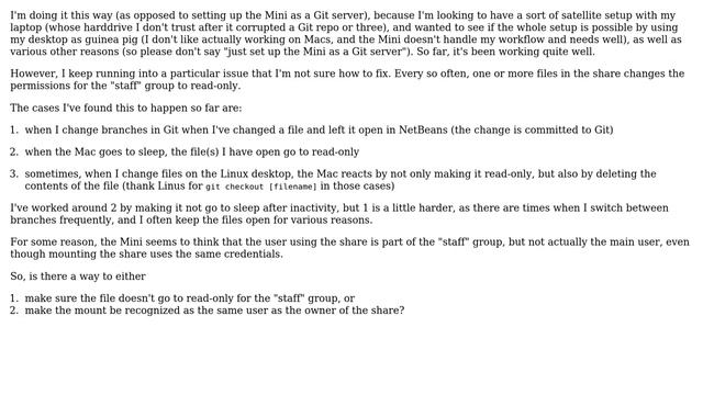 OS X File Permissions, File Sharing, and Git смотреть онлайн