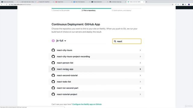 Create Food Recipe App using ReactJs with Ajax Search option - 5 - Github Netlify Deployment смотреть онлайн