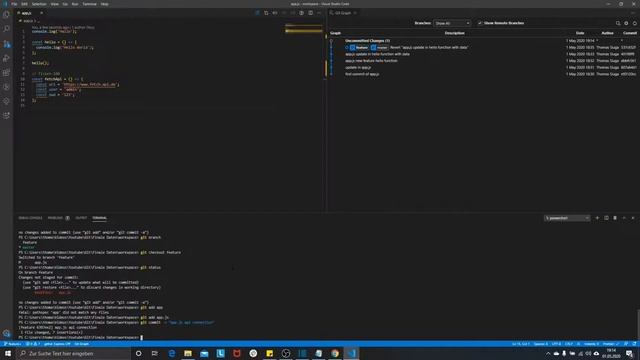 Git branch einfach erklärt - Einen Entwicklungszweig erstellen смотреть онлайн