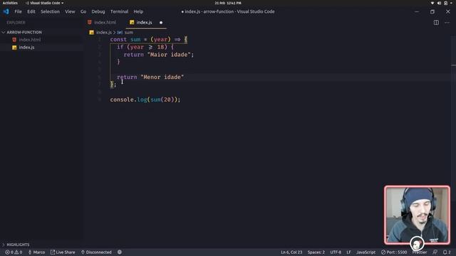Arrow Function do JavaScript, simples e feliz! #02 смотреть онлайн