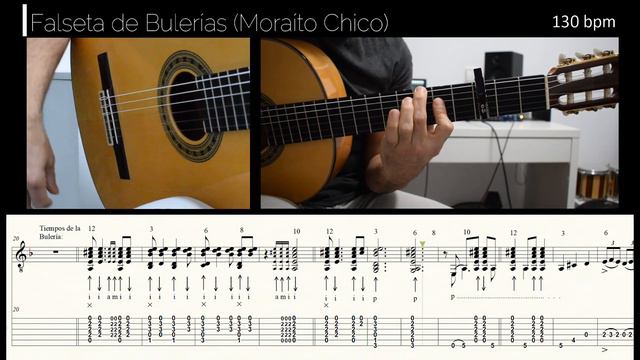 Falseta de BULERÍAS (1/2) / MORAÍTO CHICO / Partitura + TAB (PDF) / Tempo Normal y Lento смотреть онлайн