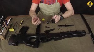 Сусанин страйкбол _ разборка L 96 часть 2 _ про потроха и цилиндр винтовки